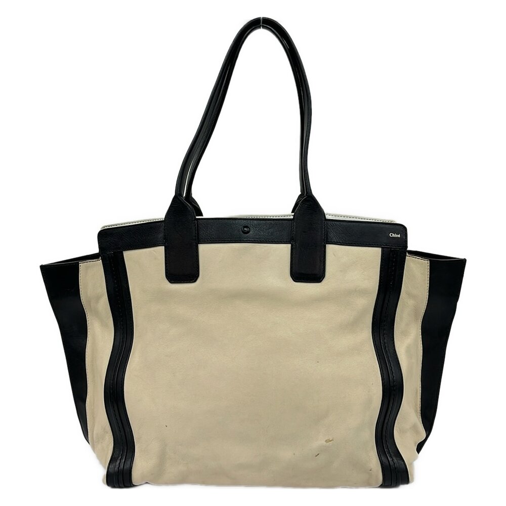 Chloé Alison Tote Bag Cream Black